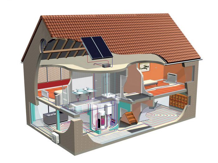 Aktívne využitie slnečného žiarenia by malo byť samozrejmou súčasťou systému ohrevu vody a vzduchu v nízkoenergetických domoch. 